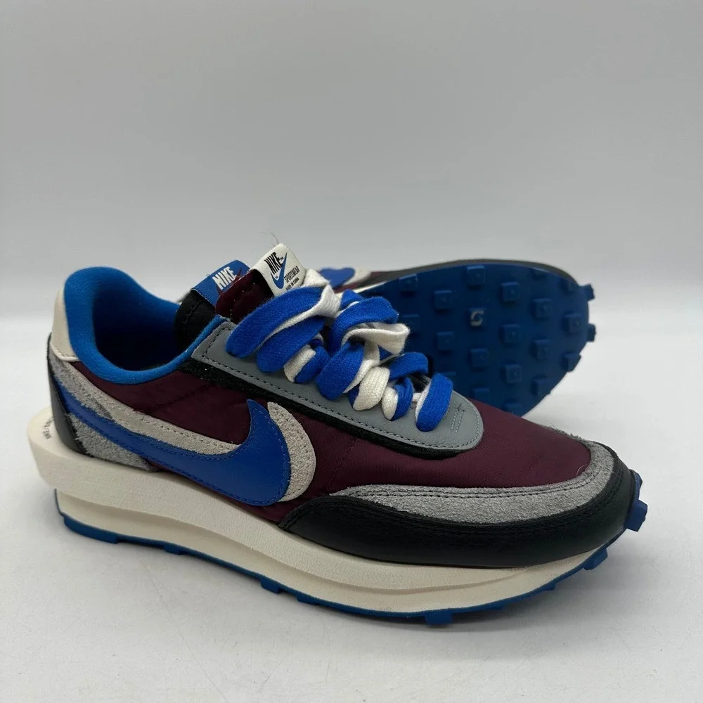Nike DJ4877-600 Mens 6.5 Maroon Royal LDWaffle x sacai x UNDERCOVER Sneakers